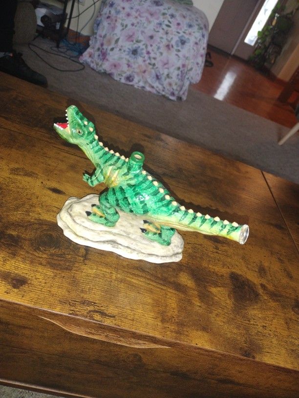 Unique Dinosaur Glass Sculpture