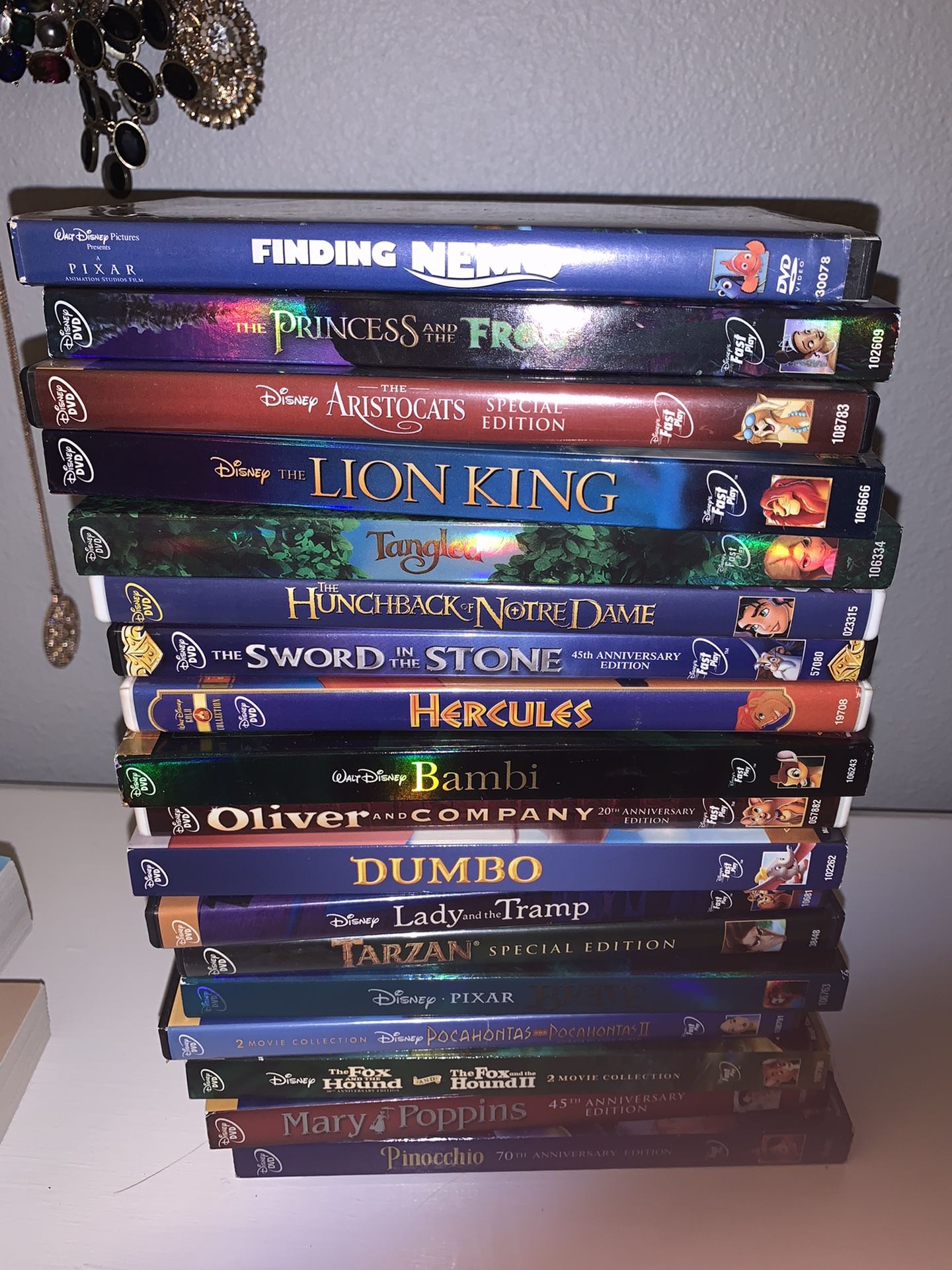 Disney DVDS movie lot