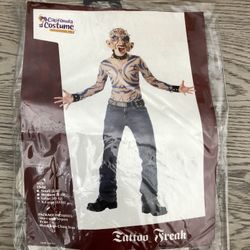 Tattoo Freak Mask Only, Child Size X large 12-14
