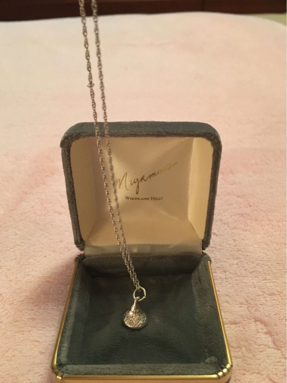 Vintage J+C Ferrara Sterling Silver Hershey Kiss Charm Pendent