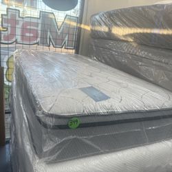 BRAND NEW TWIN SIZE EUROTOP MATTRESS & BOX SPRING BED SET