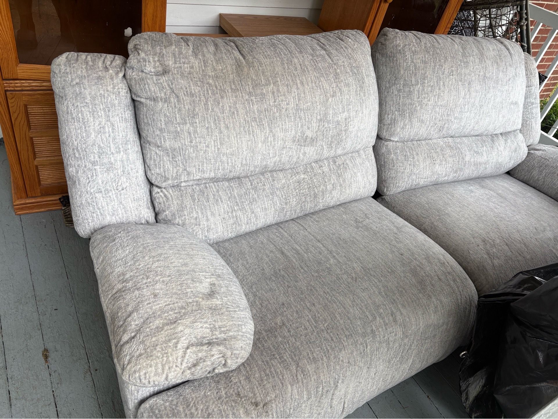 Grey soft couch