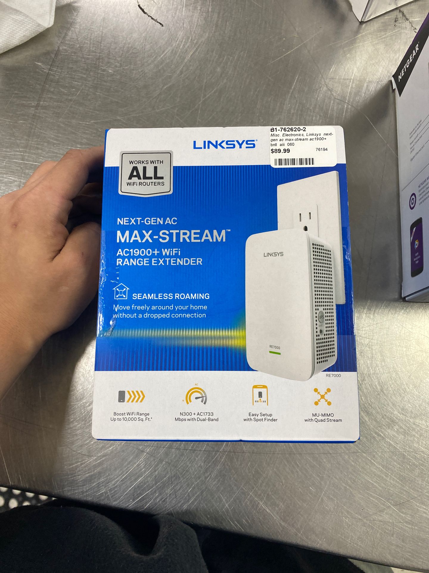 Linksys next gen ac max-stream AC1900 plus WiFi range extender