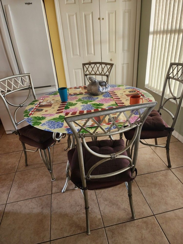 4 Chairs &glass Table & Buffet All For $300,All Products : American Fashion Style Bags On Sale