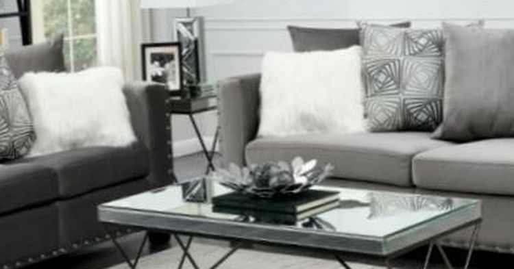 Beautiful Gray 3pcs. livingroom set IN STOCK. SEDAY DELIVERY AVAILABLE