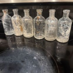 antique collection of bottles 1900s