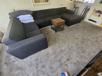 dark gray sofa large