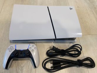 🔥🎮 PRISTINE PS5 Slim Digital PlayStation ⚡ + Controller & Cords – Bundle! ✨