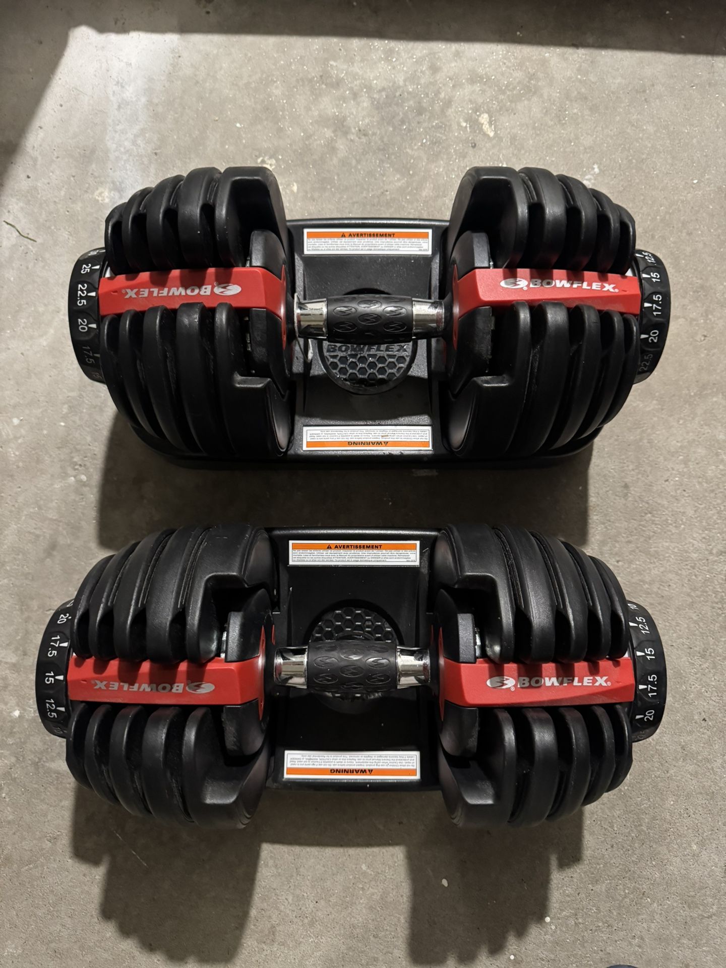 BowFlex Dumbell 552 And Bench