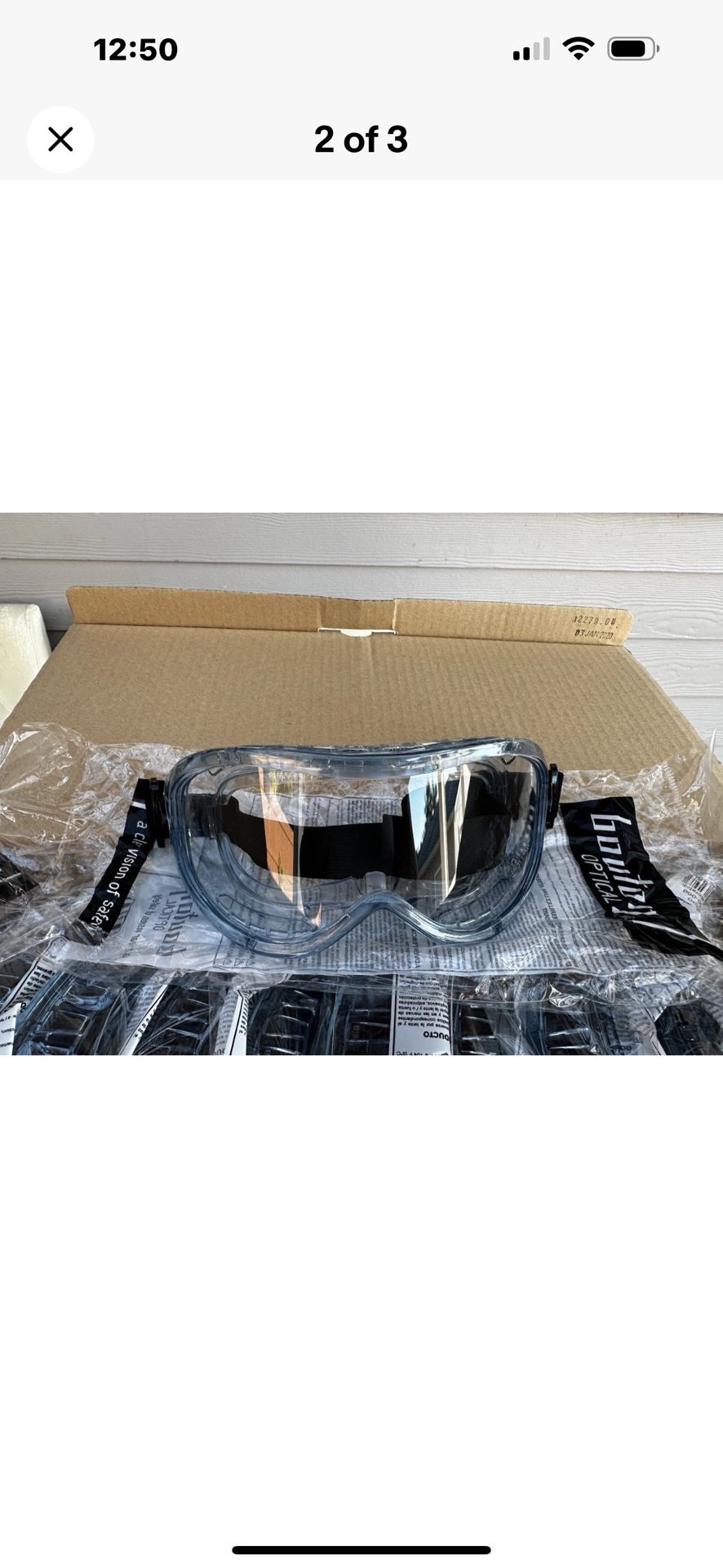 Boynton Optical Safety Goggles boxe of 10 . New 