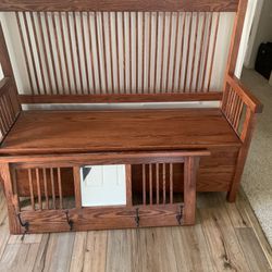 Mud Room Bench With Matching Wall Coat Rack