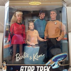 Barbie And Ken Star Trek Action Figures