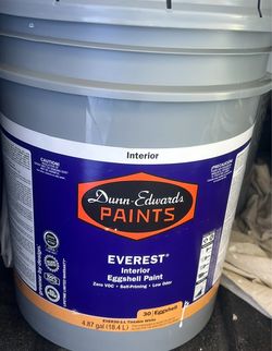 Interior Egg Shell Paint - White - 15 gallons