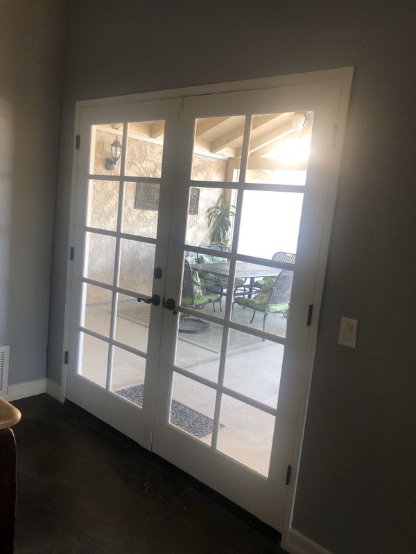 2 wooden French doors 70x80 standard for Sale in Riverside, CA OfferUp