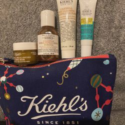 Limited Edition Kiehl’s Bag, Calendula Mask, Calendula Toner, Calendula Face Wash & Acne Treating/Preventing Lotion