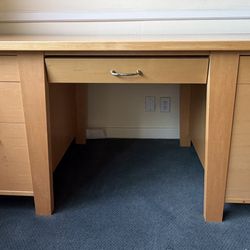 Great Deal!! Plummers Furniture - Wooden Desks, Filing Cabinets, Bookcase - See Prices Of Each Item Below