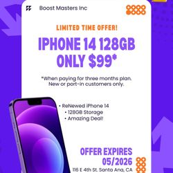 iPhone 14 128GB. Renewed 