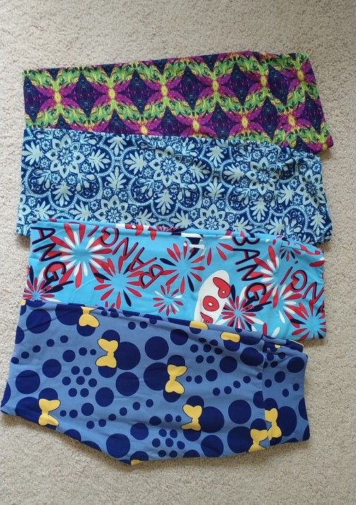 (4) LuLaRoe Fun Leggings - One Size (EPC)