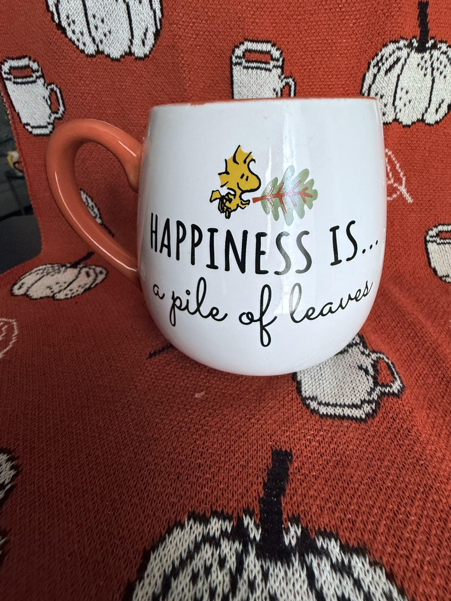 Peanuts “Happiness Is.. A Pile Of Leaves” Mug