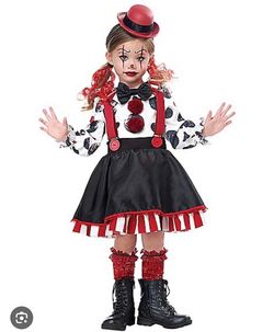 Clown Halloween Costume with Accessories