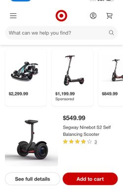 Segway Ninebot Self balancing scooter