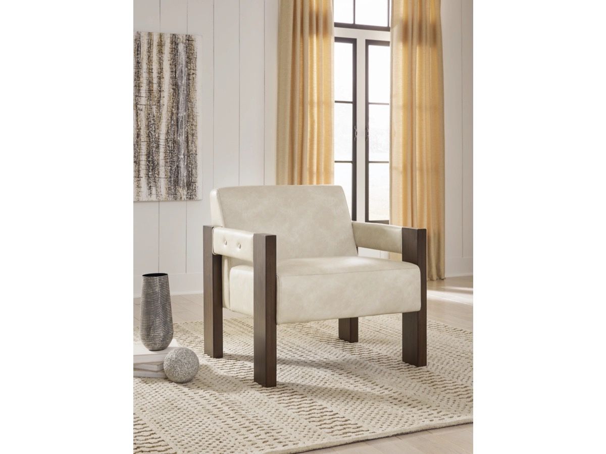 Ashley Furniture Adlanlock Accent Chairs Feaux Leather