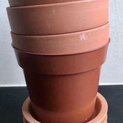 3 Small Plant Pots 