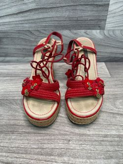 A1 Hawk - Louis Vuitton Strap Red Sandals (A1D003828)