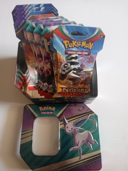 Pokemon Cards TCG 14 Sealed Packs In A Collector's Box 