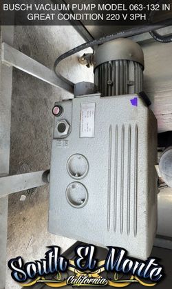 BUSCH TYPE 063 VACUUM PUMP 220V 3PH 