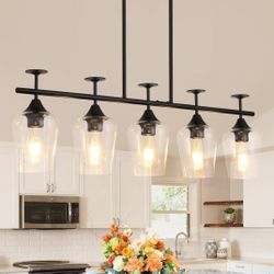 Brand New 5-Light Linear 35.4” Chandelier 
