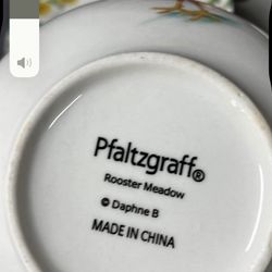 PFaltzraffee Rooster Meadow Daphne B 16 Piece Dinner Set 