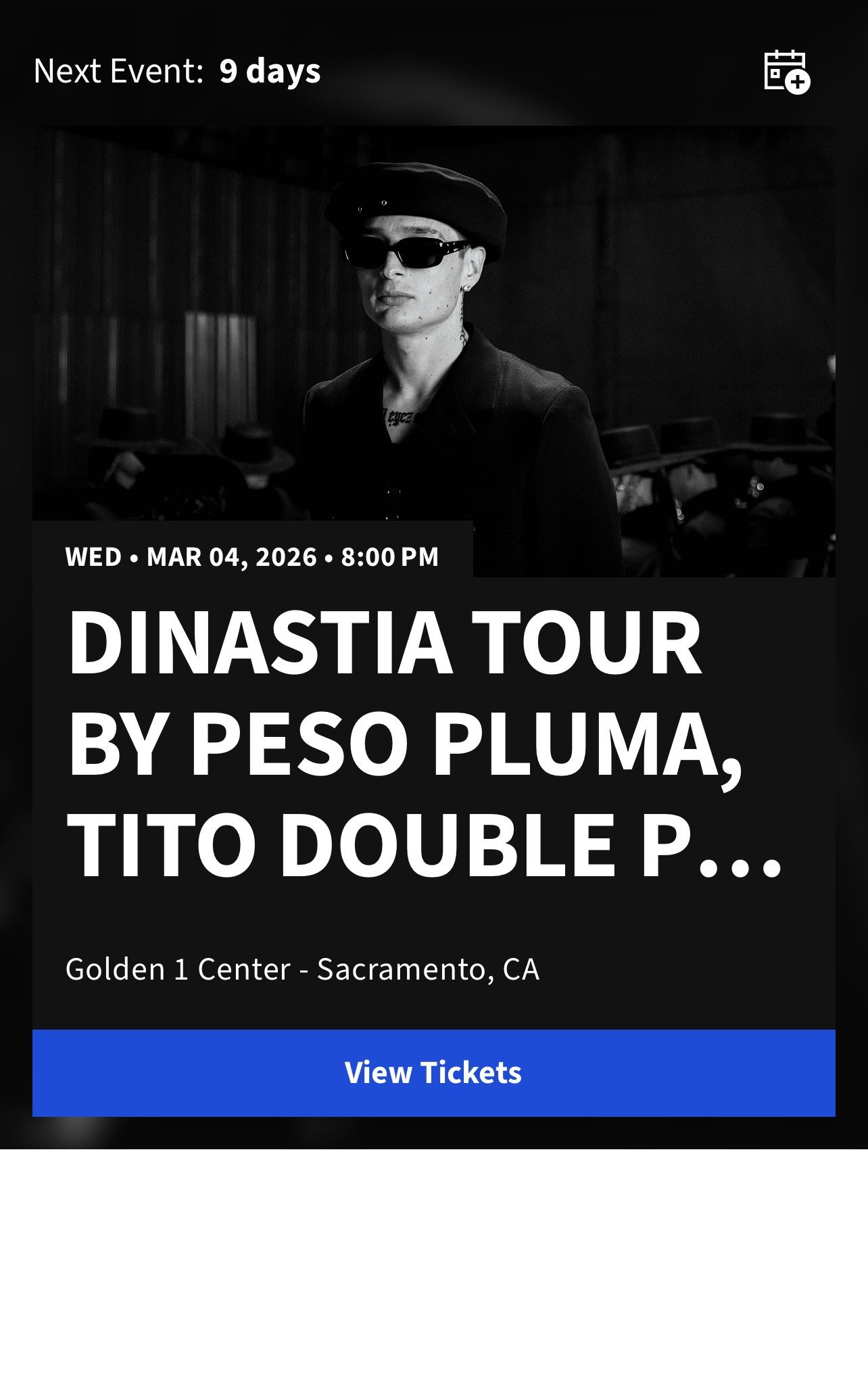 Peso Pluma Ticket
