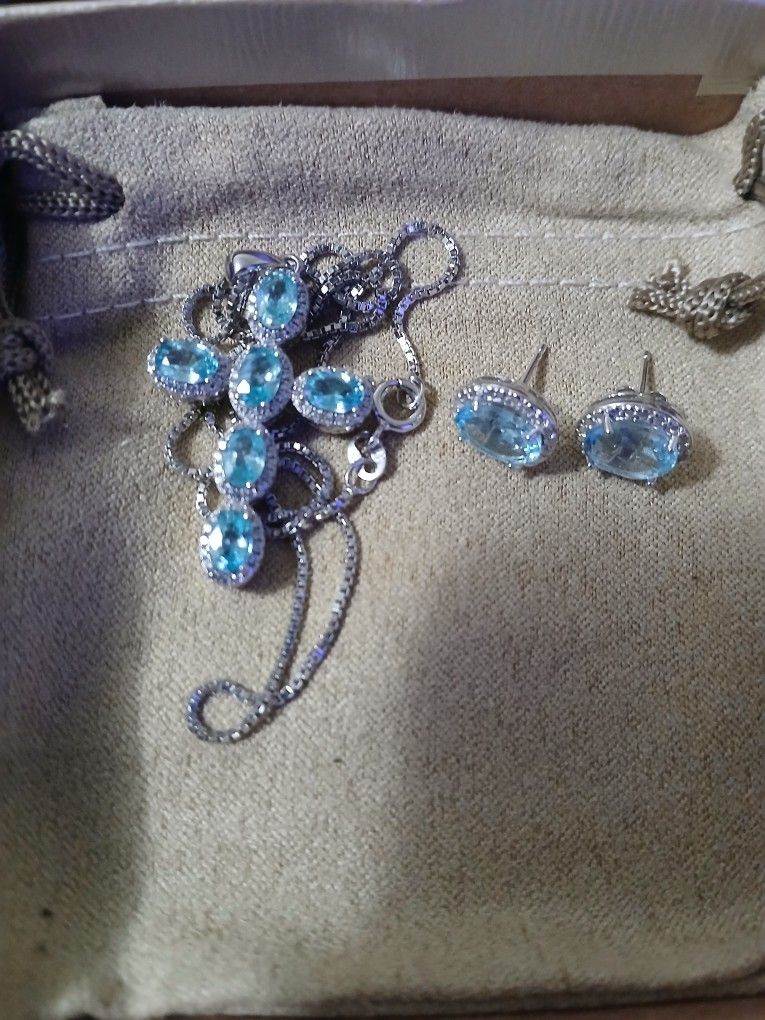 Blue Topaz Set