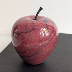 Vintage Marble Apple Paper Weight (Left One)