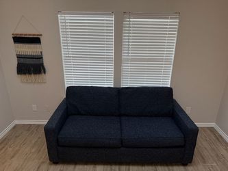 West Elm - Henry Queen Sleeper, Poly, Deco Weave, Midnight