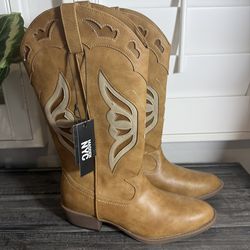 NWT: Madden NYC Women's Butterfly Western Boots Festival Cowgirl Cowboy Boho