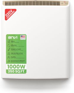 Heater: EnviMAX 220 Volt Hardwired Electric Panel Wall Heater for Large Rooms 1000 Watts