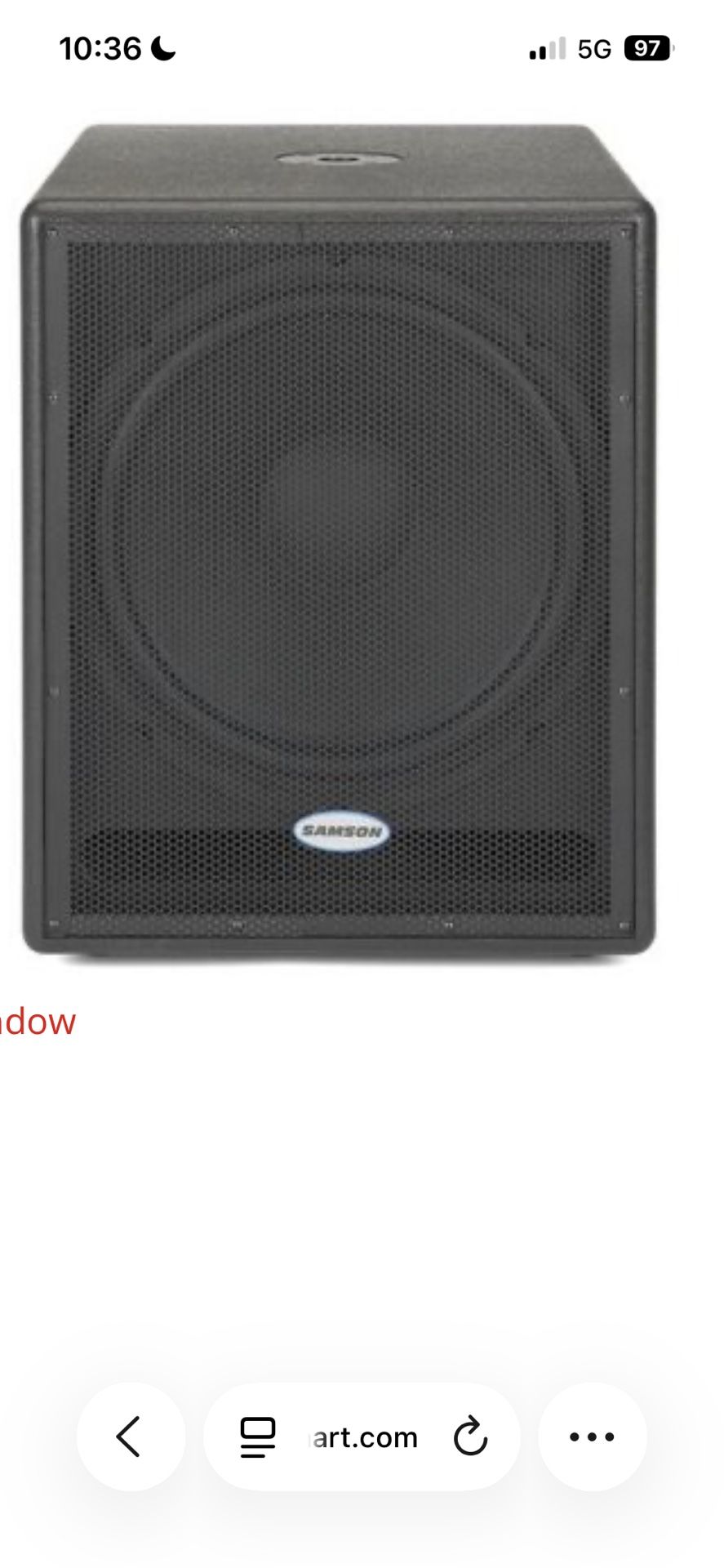 18 Inch Powered Subwoofer