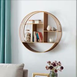 Brooklyn Gold Circular Shelf