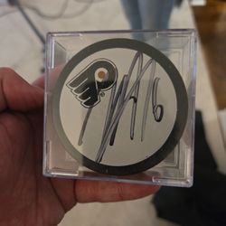 Signed Hockey Puck Signed By Shaun Couturier