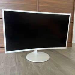 Samsung 27” Curved White Monitor