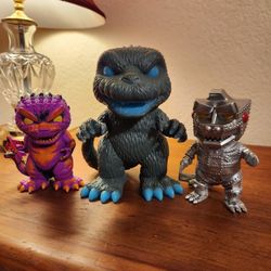 MechaGodzilla, Retro Futurism Godzilla, Blue Lips Godzilla Like New