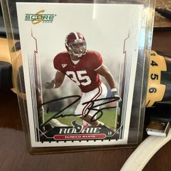 Demeco Ryan’s rookie Cards SIGNED 