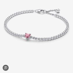 pink heart pandora bracelet 