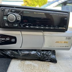 Alpine CTA-1505 Digital Commander/Receiver paired with an Alpine CHA-5634 CD Changer. 