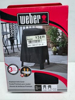 Last Chance !! New Weber Premium Grill Cover. You Must Pick Up
