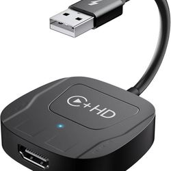 new Wireless CarPlay Adapter for Apple,Plug and Play CarPlay Wireless Adapter with HDMI Input for Fire TV Sticks and Game Consoles,Fit for Cars with F