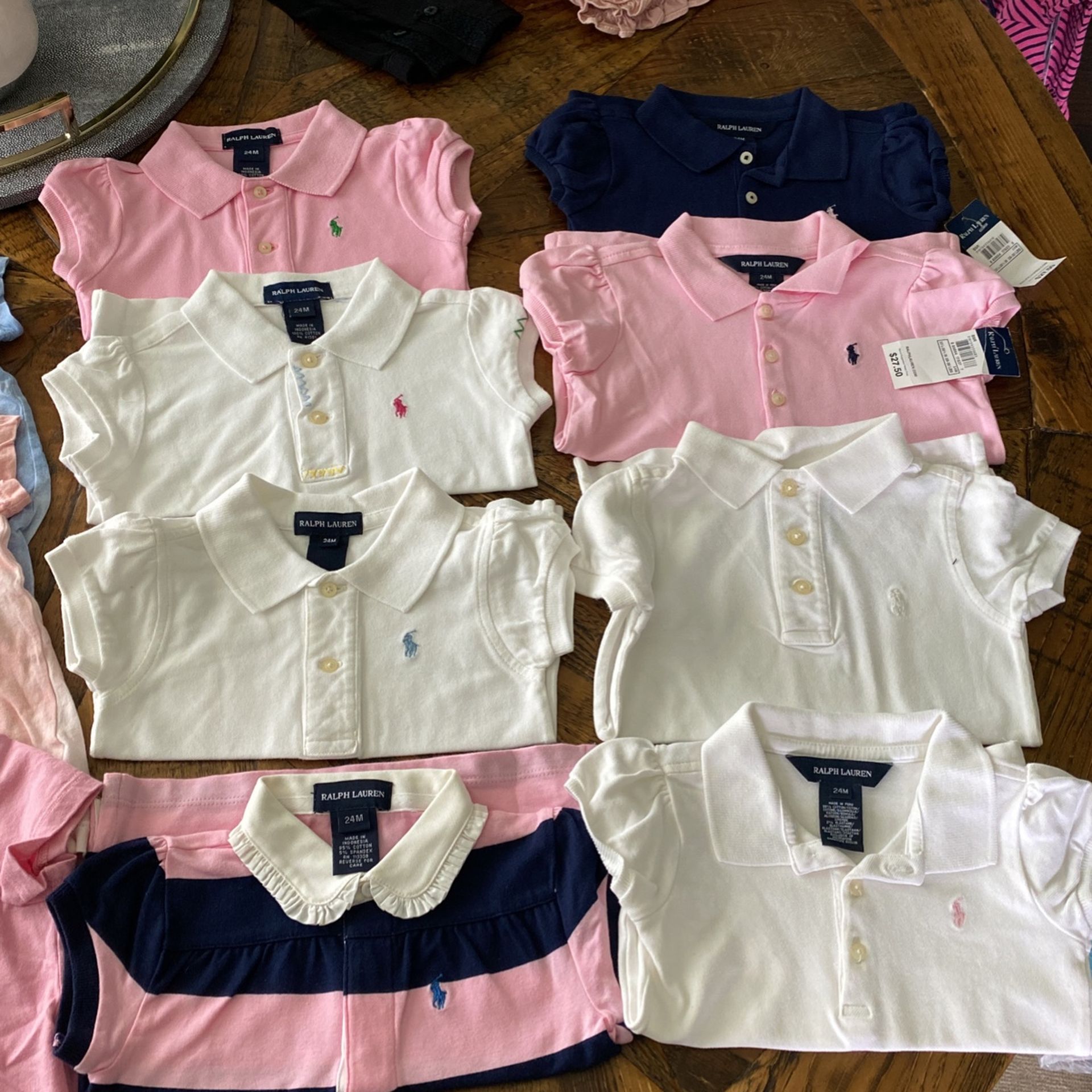 Polo Shirts Size 24 Moths Some New