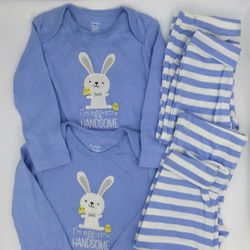 NWT Carter's 4piece boy bundle onesies and pants 6M